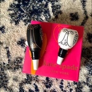 Kate Spade Woodland Park Owl Bottle Stopper Set